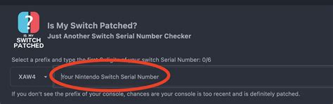 is my switch patched|how to check switch serial number.